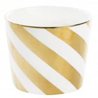 Miss Étoile Tasse "Stripes" (Weiß/Gold)
