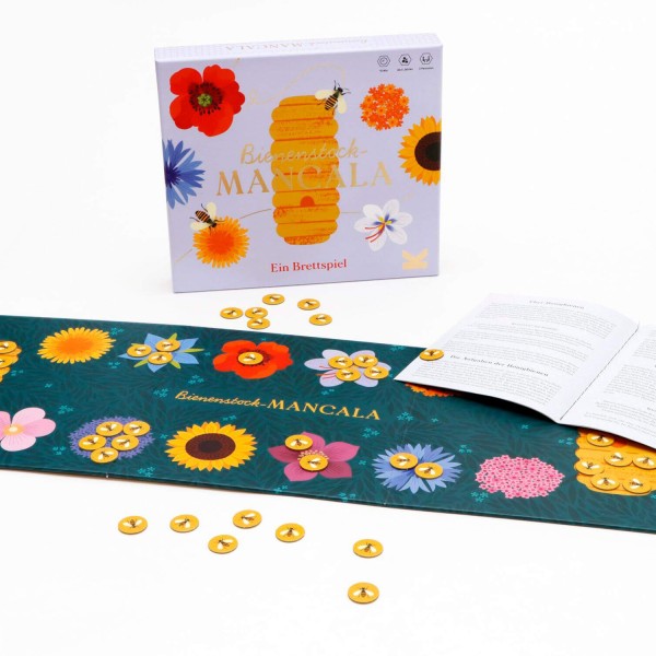 Gesellschaftsspiel "Bienenstock-Mancala - Ein Brettspiel" von Laurence King Gesellschaftsspiel "Bienenstock-Mancala - Ein Brettspiel" von Laurence King