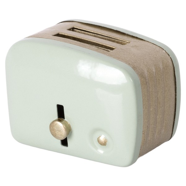 Maileg Spielzeug-Toaster mit Brot (Mint)