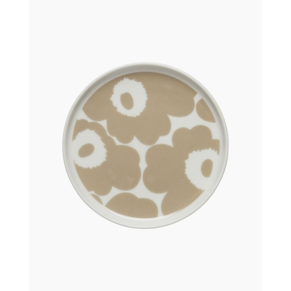 marimekko Kleiner Teller "Unikko" (Weiß/Beige) - 13,5cm