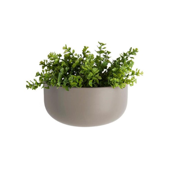 Wand Blumentopf "Oval Wide" - 11cm (Grau) von Present Time