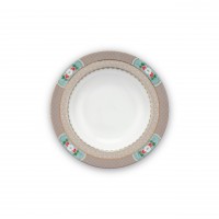 Pip Studio Suppenteller "Blushing Birds" (Khaki)