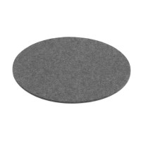 Filz-Untersetzer rund - 12 cm (Grau/Anthrazit) von HEY-SIGN