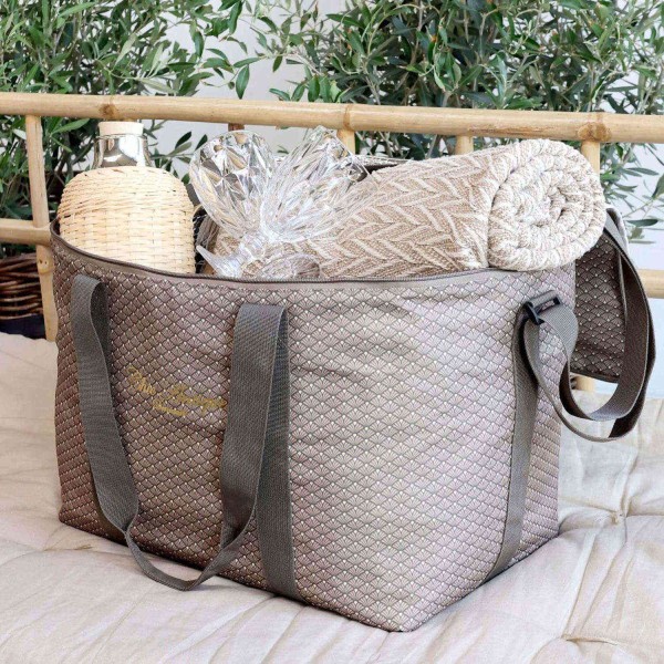 Kühltasche "Pessac" - 44x27x32 cm (Mokka) von Chic Antique
