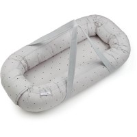 Babynest tragbar "Gro Classic Dot" (Dumbo Grey) von Liewood