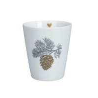 Krasilnikoff Happy Mug "Cone" (Weiß)