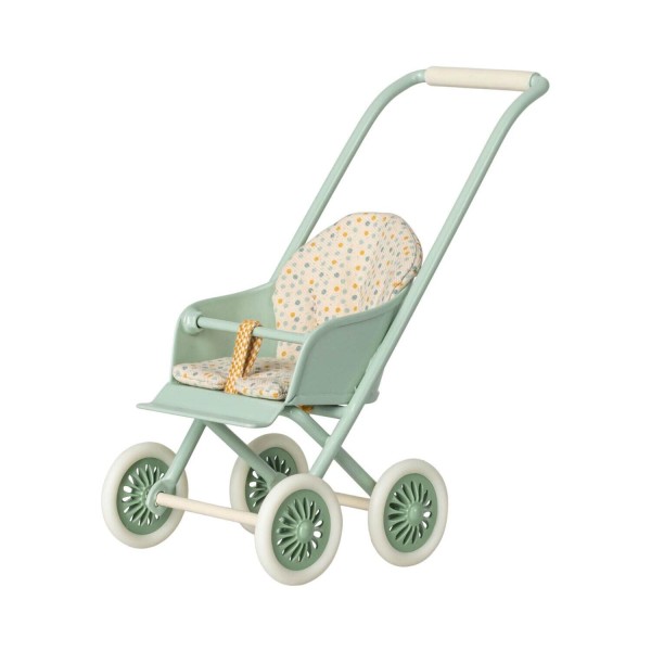 Maileg Kinderwagen für Hasen/Kaninchen - Micro (Mint)