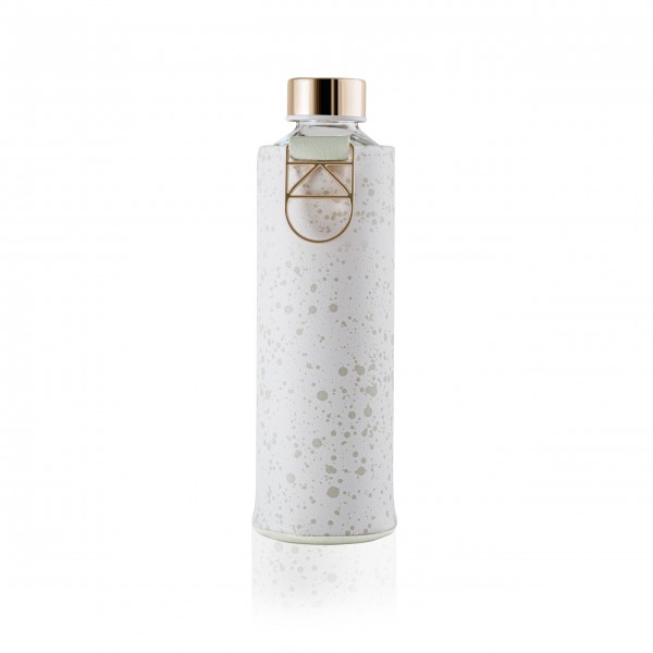 Die Essence klar erfasst! Mit dem Design der Equa Trinkflasche Mismatch in weiß Essence.