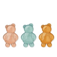 Lunchbox-Kühlelemente "Kayden - Mr Bear" im 3er-Set - 10x6,5 cm (Mustard Mix) von Liewood