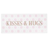 Miss Étoile Metallschild "Kisses & Hugs"