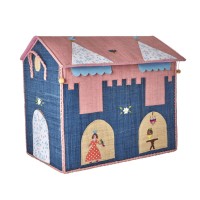 rice Spielzeugkiste "Raffia - Castle" - L (Bunt)