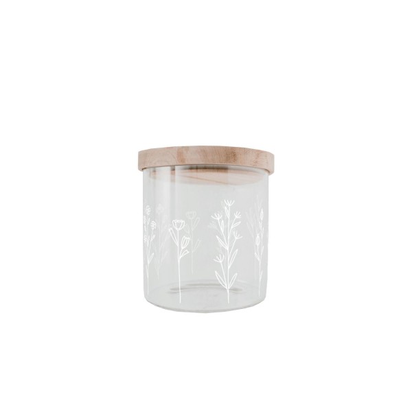 Vorratsglas "Blumenwiese" - 13 cm (Natur/Transparent) von Eulenschnitt