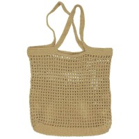 Ib Laursen Gehäkelte Tasche - 40x40 cm (Natur)