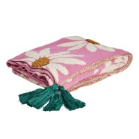 rice Decke "Embossed Flowers" - 150x125 cm (Bunt)
