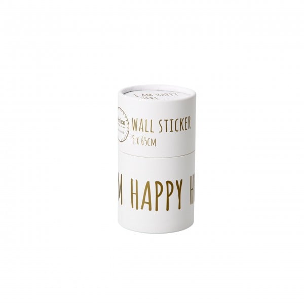 Rice Wandsticker "I am Happy Here" (Gold)