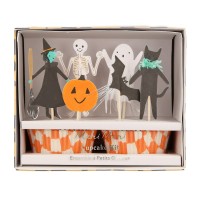 Cupcake Set "Happy Halloween" - 6,4x3,2x6,4 cm (Bunt) von Meri Meri