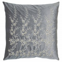 GreenGate Kissenbezug "Flower" (Grey)