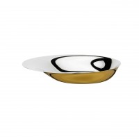 Große, elegante Schale aus Edelstahl: von Stelton