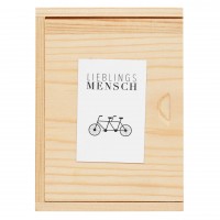 Süße Holzschachtel als Verpackung