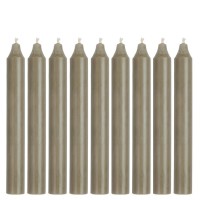Ib Laursen Rustikale Kerze - ø2,2 cm (Leinengrau)