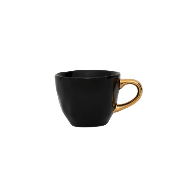 Espressotasse "Good Morning" (Schwarz/Gold) von Urban Nature Culture