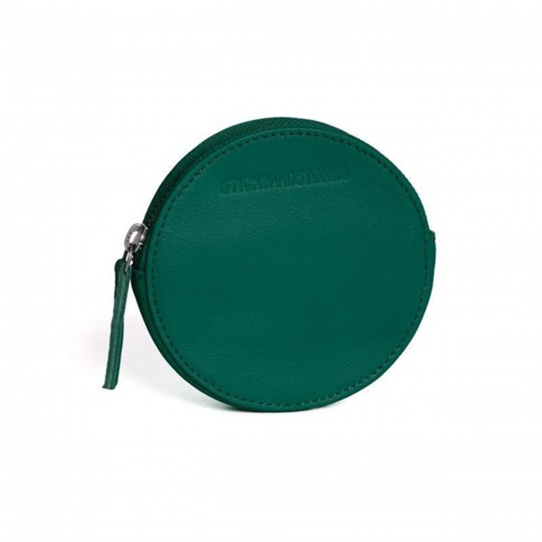 Sticks and Stones Geldbörse "Soli Purse" (Pine Green) - Gewaschenes Rindsleder