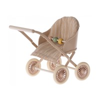 Maileg Kinderwagen für Babymäuse - 8,5x11x9,5 cm (Rose)