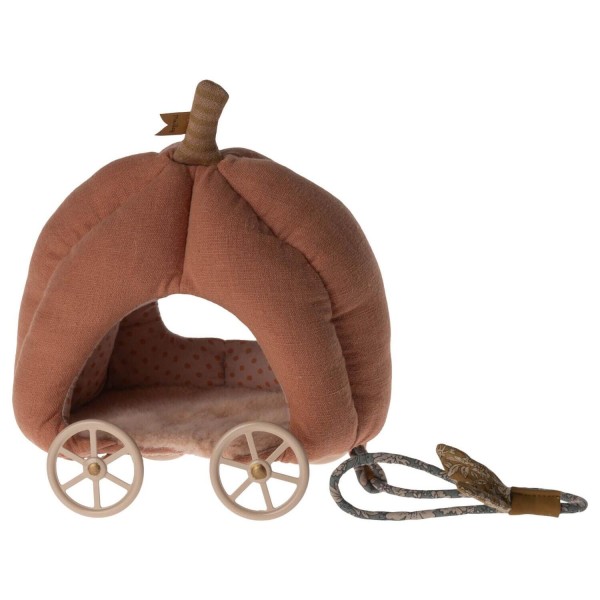 Maileg Maus Kürbiswagen (Orange)