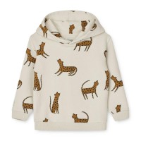 Kinder-Hoodie "Hildur - Leopard" (Sandy) von Liewood