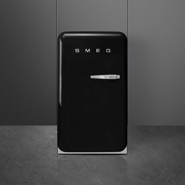 smeg Kühl-/Gefrierkombi FAB10 "50's Retro Style" (Schwarz) Tür links