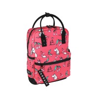 Rucksack "Viuhti" - 22 x 30 x 10 cm (Rot/Schwarz) von martinex-moomin