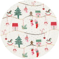 GreenGate Frühstücksteller "Laura Christmas" (Gold)