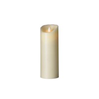 LED-Echtwachskerze "Flame" mit Timer - 23cm (Weiß) von SOMPEX
