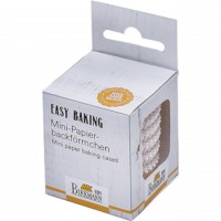 Birkmann Mini-Papierförmchen "Easy Baking" (weiß)