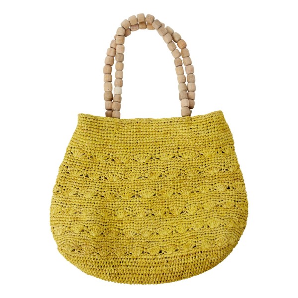 Bast-Tasche "Vibeke" (Yellow) von CURRY