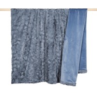 Kunstfell-Decke "BARDOT" - 140x190 (Blau) von pad