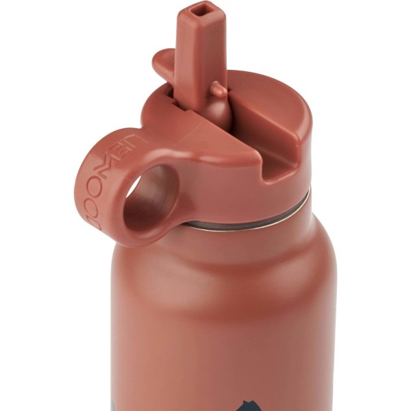 Wasserflasche "Falk - Horses" - 250 ml (Dark Rosetta) von Liewood