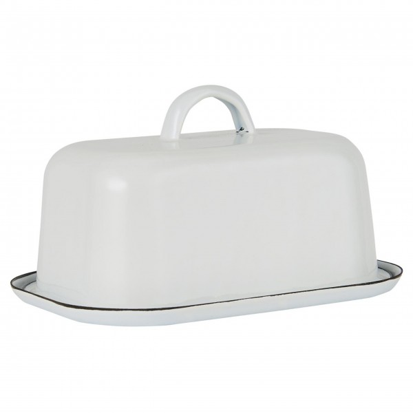Ib Laursen Butterbox aus Emaille (Weiß)