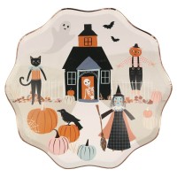 Pappteller "Kürbisfeld" - 8er-Set von Meri Meri