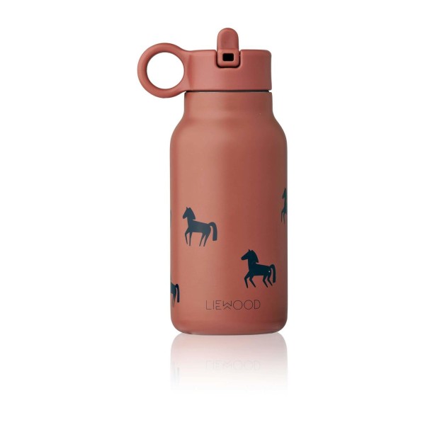 Wasserflasche "Falk - Horses" - 250 ml (Dark Rosetta) von Liewood