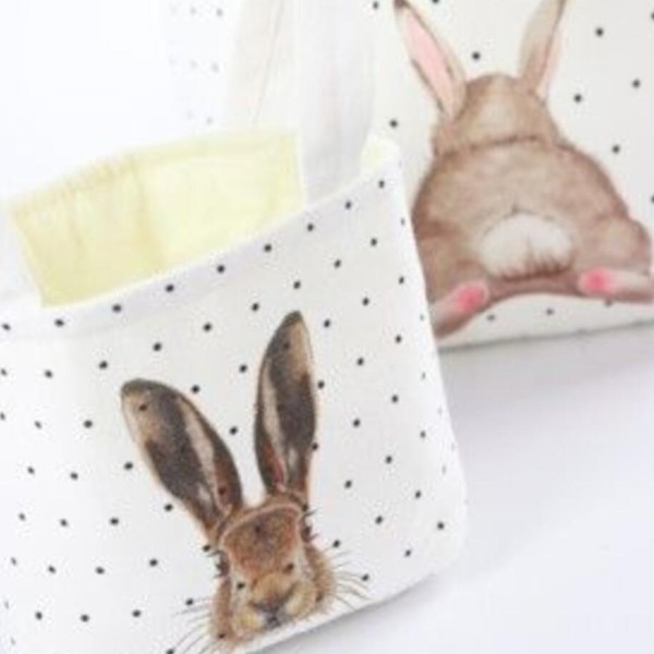 Stoffkorb "Happy Hase" - S von Hoff