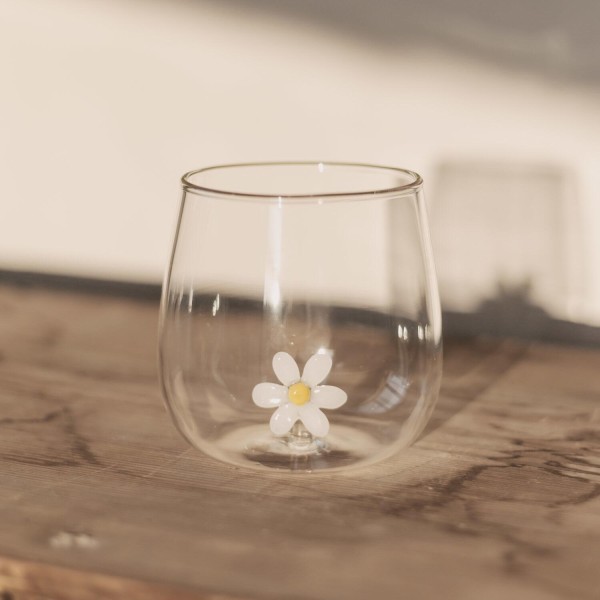 Trinkglas "Daisyfigur" (Transparent) von Eulenschnitt