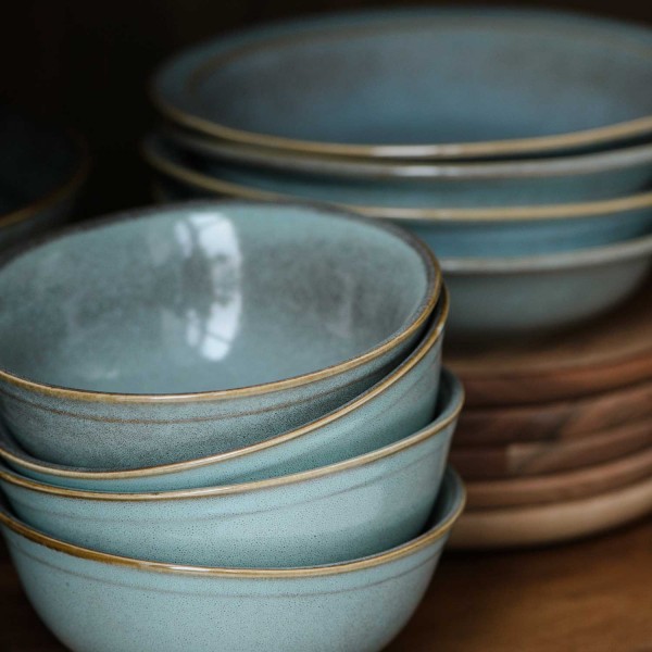 Ib Laursen Suppenteller "Dunes" (Light Blue)