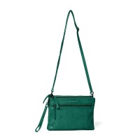Sticks and Stones Tasche "Valletta" (Pine Green) - Gewaschenes Rindsleder