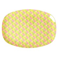 rice Melamin Platte rechteckig "Sunny Days" (Gelb)