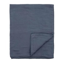 Bloomingville MINI Wickeltuch "Muslin" (Blau)