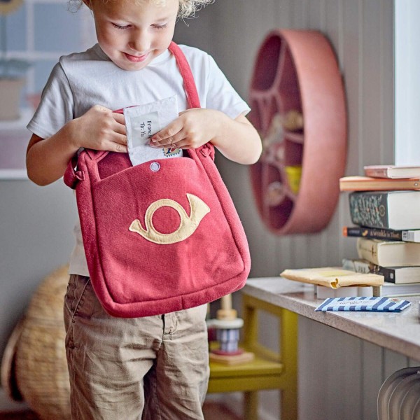Bloomingville MINI Spiel-Set "Louie Postbote" - 4-tlg. (Rot)