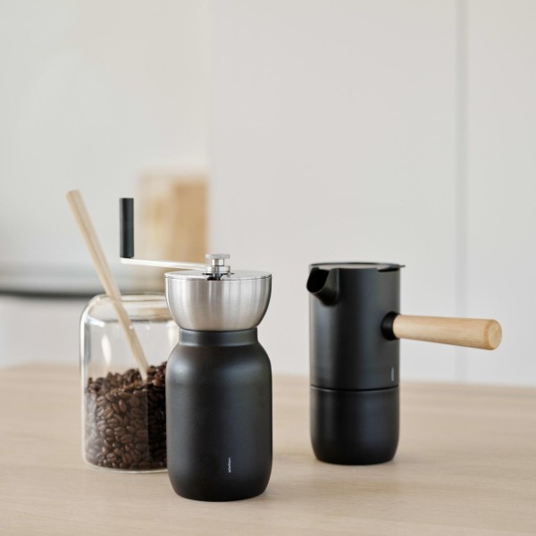 Stelton Kaffeemühle "Collar" (Schwarz/Silber)