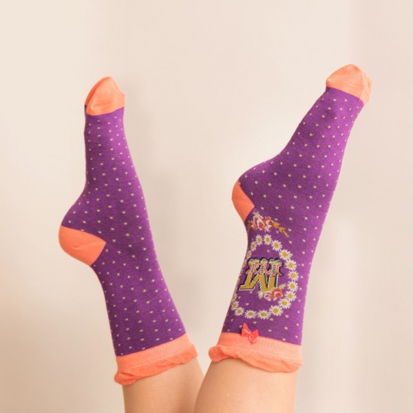 Powder Damen Socken "A-Z" - Buchstabe M