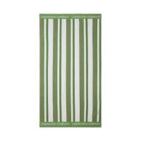 Strandtuch "Striped" - 100x180 cm (Grün/Weiß) von Lexington
